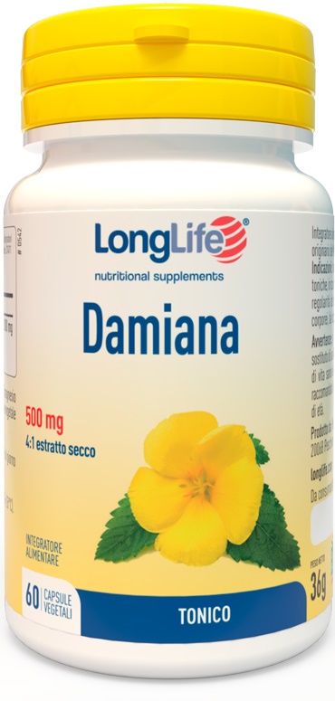 LONGLIFE DAMIANA 60 CAPSULE - Luckyfarma.it