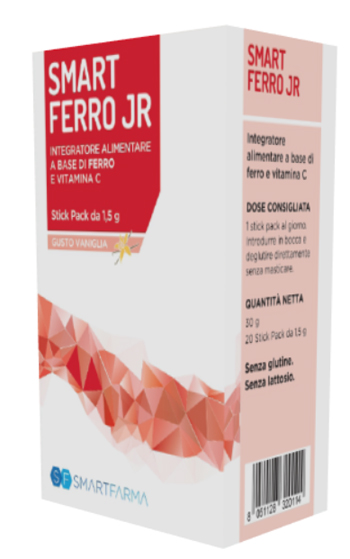 SMART FERRO JR 20 STICK PACK GUSTO VANIGLIA - Luckyfarma.it