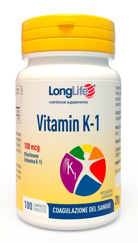 LONGLIFE VITAMIN K 100MCG 100 COMPRESSE - Luckyfarma.it