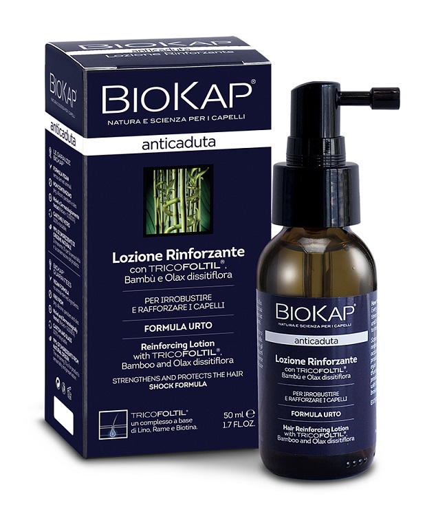 BIOKAP LOZIONE RINFORZANTE ANTICADUTA CON TRICOFOLTIL NUOVA FORMULA 50 ML - Luckyfarma.it