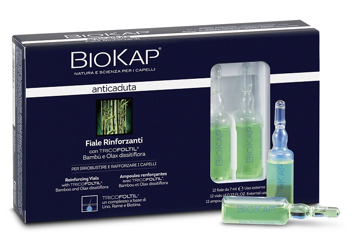 BIOKAP FIALE RINFORZANTI ANTICADUTA CON TRICOLTIL 12 PEZZI DA 7 ML NEW - Luckyfarma.it