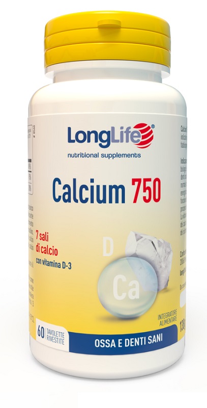 LONGLIFE CALCIUM 750 MG 60 TAVOLETTE - Luckyfarma.it