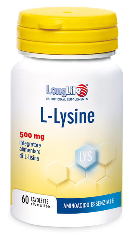 LONGLIFE L-LYSINE 500MG 60 TAVOLETTE - Luckyfarma.it