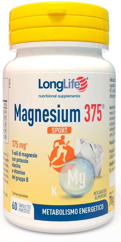 LONGLIFE MAGNESIUM 375 SPORT 60 TAVOLETTE - Luckyfarma.it