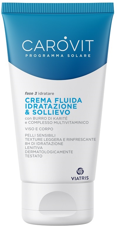 CAROVIT PROGRAMMA SOLARE CREMA FLUIDA IDRATAZIONE & SOLLIEVO 150 ML - Luckyfarma.it