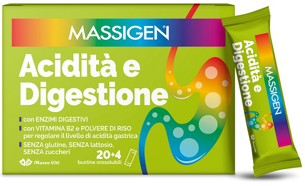 MASSIGEN ACIDITA' E DIGESTIONE 24 STICKPACK - Luckyfarma.it