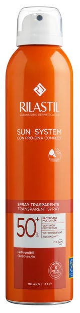 RILASTIL SUN SYSTEM TRASPARENT SPRAY SPF50+ 200 ML - Luckyfarma.it