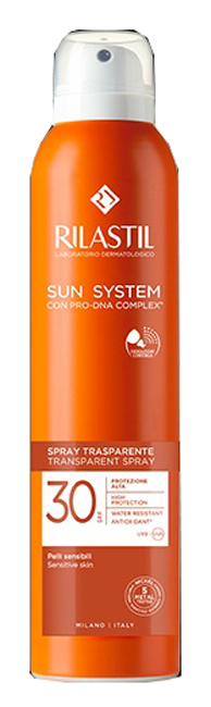 RILASTIL SUN SYSTEM TRANSPARENT SPRAY SPF30 200 ML - Luckyfarma.it