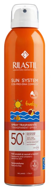 RILASTIL SUN SYSTEM BABY TRANSPARENT SPRAY SPF50+ 200 ML - Luckyfarma.it