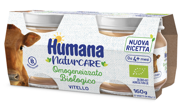HUMANA OMOGENEIZZATO VITELLO BIOLOGICO 2 PEZZI 80 G - Luckyfarma.it