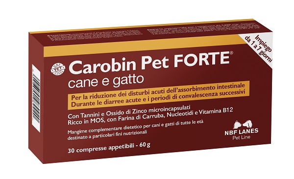 CAROBIN PET FORTE 30 COMPRESSE - Luckyfarma.it