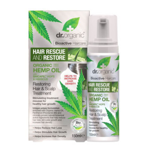 DR ORGANIC HEMP OIL OLIO DI CANAPA HAIR SCALP TREATMENT MOUSSE CAPELLI RISTRUTTURANTE 150 ML - Luckyfarma.it