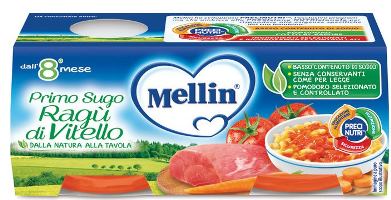 MELLIN PRIMOSUGO RAGU' DI VITELLO 2 VASETTI DA 80 G - Luckyfarma.it