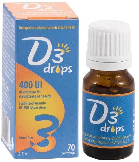 D3 DROPS 400 UI FLACONCINO 2,5 ML - Luckyfarma.it