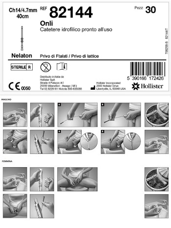 CATETERE IDROFILICO ONLI PRONTO ALL'USO 40 CM CH 14 30 PEZZI - Luckyfarma.it
