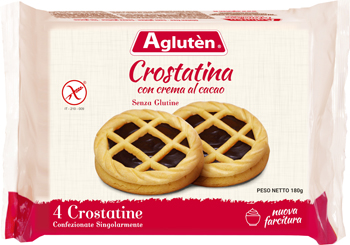 AGLUTEN CROSTATINA CON CREMA DI CACAO 180 G - Luckyfarma.it