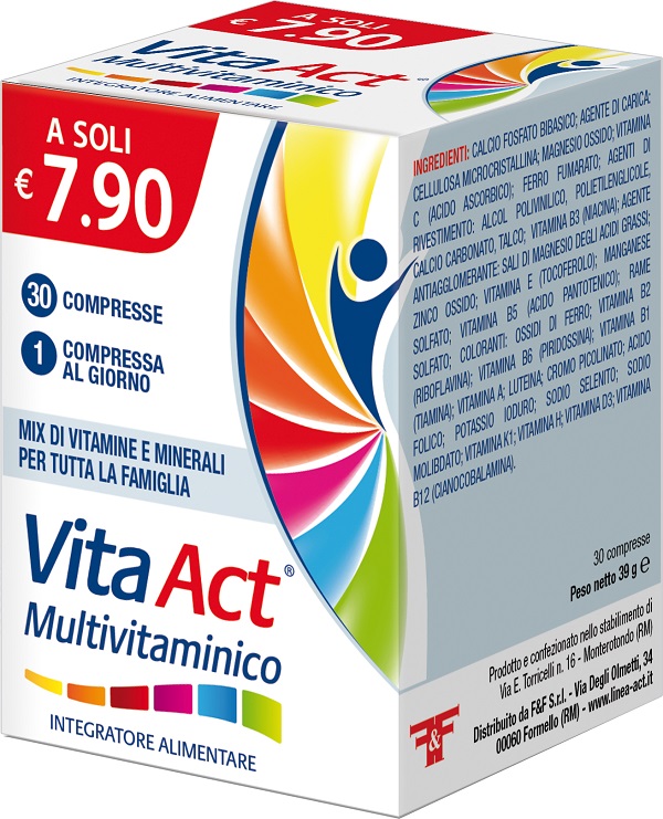 VITA ACT MULTIVITAMINICO 30 COMPRESSE - Luckyfarma.it