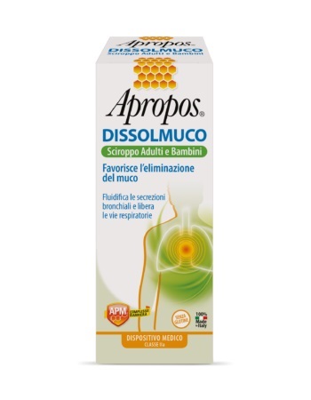 APROPOS DISSOLMUCO SCIROPPO ADULTI E BAMBINI 230 G - Luckyfarma.it