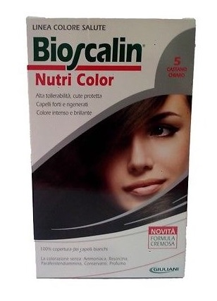 BIOSCALIN NUTRI COLOR 5 CASTANO CHIARO SINCROB 124 ML - Luckyfarma.it