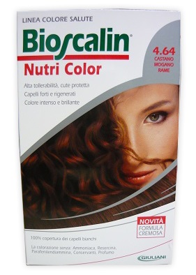 BIOSCALIN NUTRI COLOR 4,64 CASTANO MOGANO RAME 124 ML - Luckyfarma.it