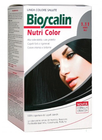 BIOSCALIN NUTRI COLOR 1,11 NERO BLU SINCROB 124 ML - Luckyfarma.it