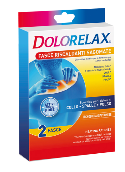 FASCIA RISCALDANTE SAGOMATA DOLORELAX 2 PEZZI - Luckyfarma.it