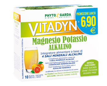 VITADYN MAGNESIO POTASSIO ALKALINO SENZA ZUCCHERO 10 BUSTINE - Luckyfarma.it
