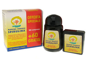 SPIRULINA MARCUS ROHRER 180 COMPRESSE + OF - Luckyfarma.it