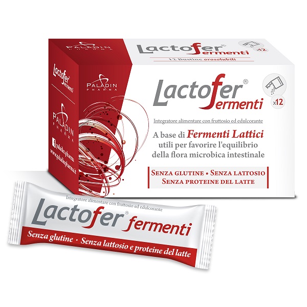 LACTOFER FERMENTI 12 BUSTINE OROSOLUBILI - Luckyfarma.it
