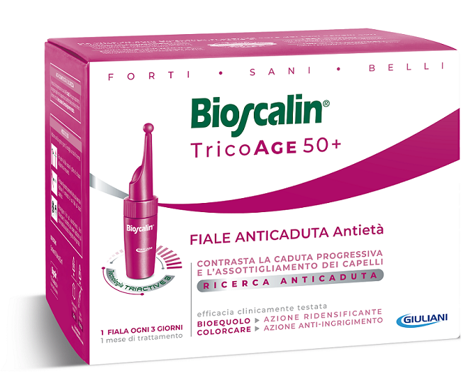 BIOSCALIN TRICOAGE ANTICADUTA ANTIETA' 10 FIALE 3,5 ML - Luckyfarma.it