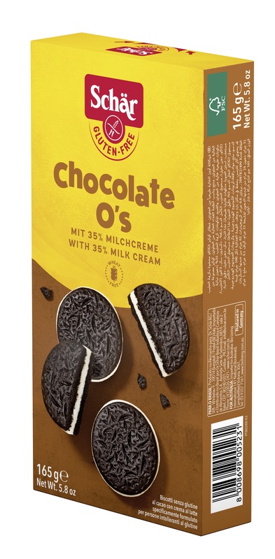 SCHAR CHOCOLATE O'S BISCOTTI 165 G - Luckyfarma.it