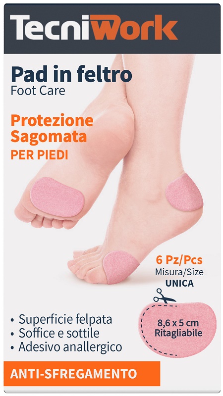 PAD IN FELTRO SAGOMATO 8,6X5CM 6 PEZZI - Luckyfarma.it