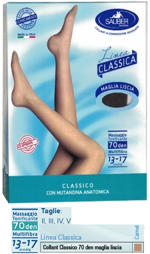 SAUBER CLASSICO COLLANT 70 DENARI MAGLIA LISCIA CAMEL 5 - Luckyfarma.it