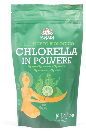 CHLORELLA POLVERE BIO 125 G ISWARI - Luckyfarma.it