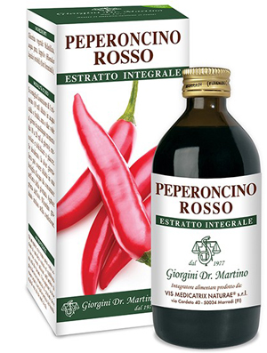 PEPERONCINO ROSSO ESTRATTO INTEGRALE 200 ML - Luckyfarma.it