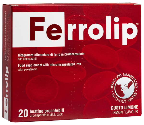 FERROLIP 20 BUSTINE OROSOLUBILI GUSTO LIMONE - Luckyfarma.it