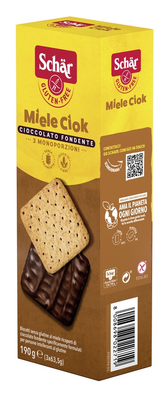 SCHAR BISCOTTI MIELE CIOK 190 G - Luckyfarma.it