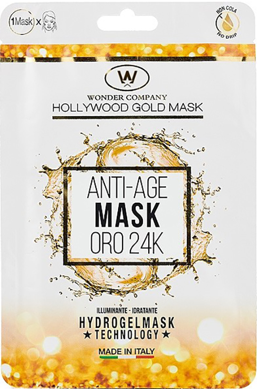 HOLLYWOOD GOLD MASK ANTIAGE IDRATANTE ILLUMINANTE - Luckyfarma.it
