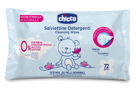 CHICCO COSMESI SALVIETT 72 PEZZI SENZA PLAQ - Luckyfarma.it