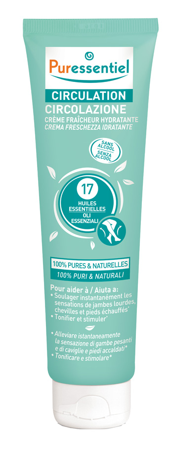 PURESSENTIEL CREMA CIRCOLAZIONE FRESCHEZZA IDRATANTE GAMBE EI STANCHI 100 ML - Luckyfarma.it
