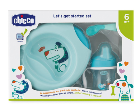 CHICCO SET PAPPA 6 MESI+ AZZURRO - Luckyfarma.it