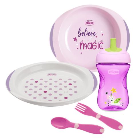 CHICCO SET PAPPA 12 MESI+ ROSA - Luckyfarma.it
