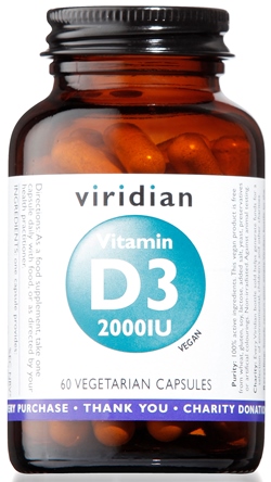 VIRIDIAN VITAMIN D3 2000IU 60CPS - Luckyfarma.it