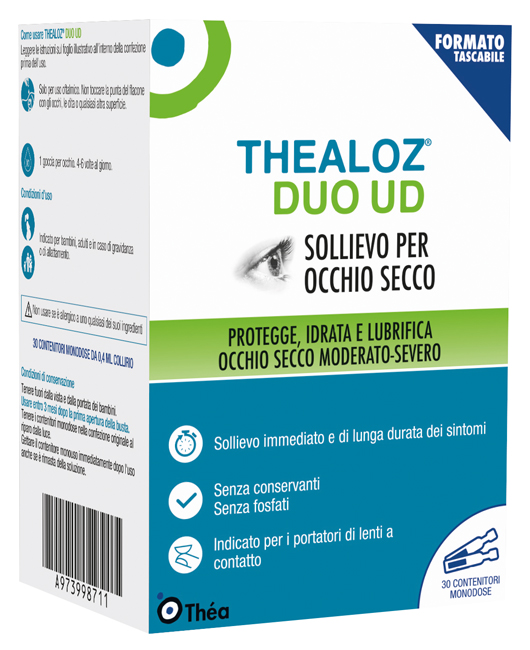 GOCCE OCULARI THEALOZ DUO UD 30 MONODOSI 0,4 ML - Luckyfarma.it