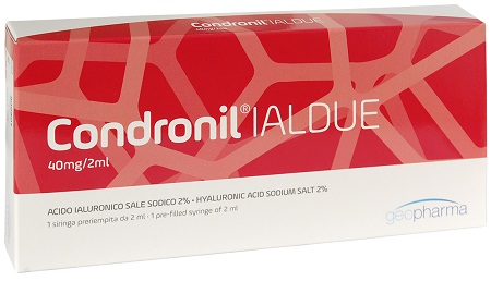 SIRINGA INTRA-ARTICOLARE CONDRONIL IALDUE PRERIEMPITA ACIDO IALURONICO SALE SODICO 40 MG 2 ML - Luckyfarma.it