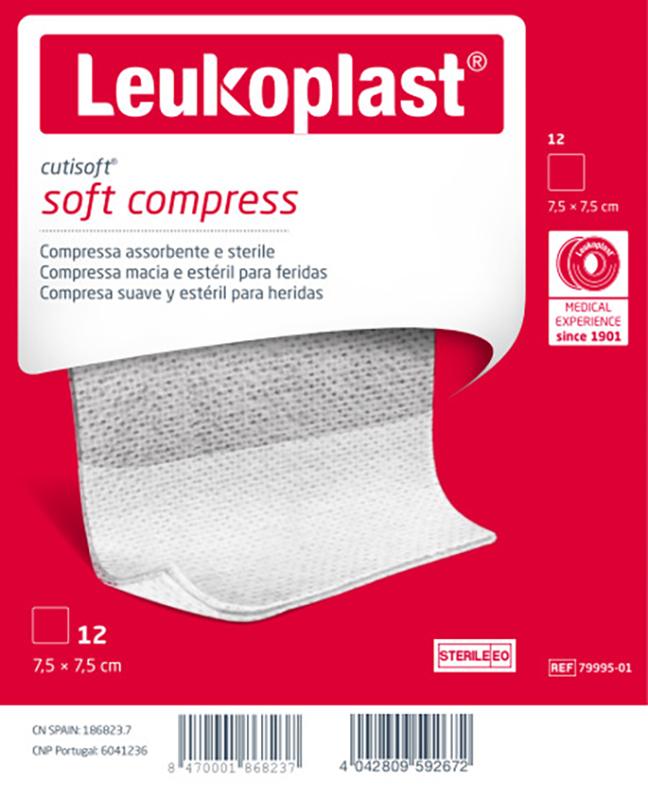 GARZA IDROFILA COMPRESSA CUTISOFT TESSUTO NON TESSUTO 7,5X7,5 CM 12 PEZZI - Luckyfarma.it