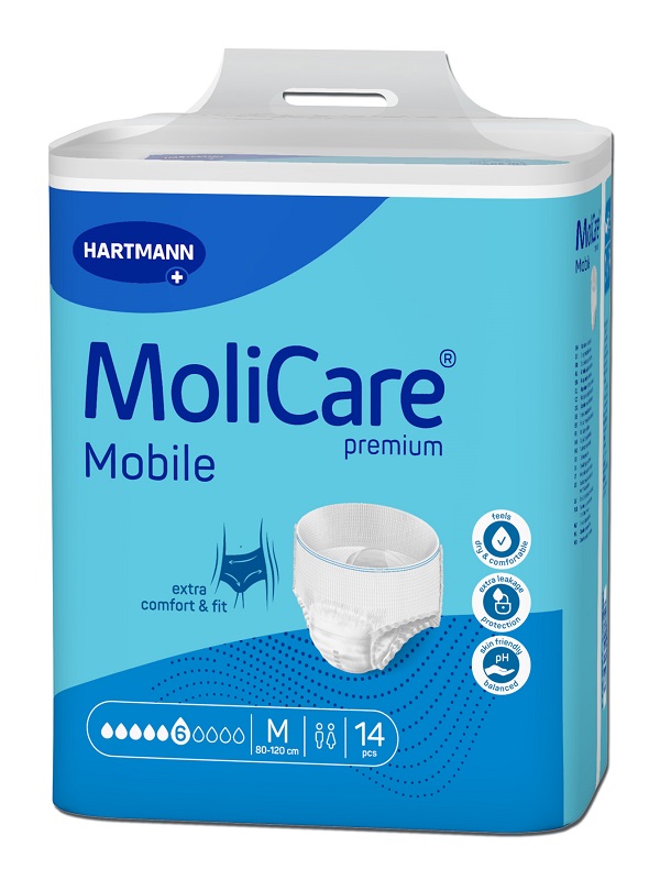 PANNOLINO PULL UP GIORNO MOLICARE MOBILE 6 GOCCE M 14 PEZZI - Luckyfarma.it