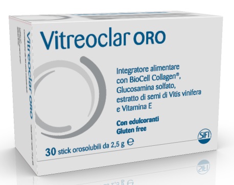 VITREOCLAR ORO 30 BUSTINE OROSOLUBILI DA 2,5 G - Luckyfarma.it