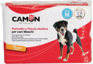 PANNOLINI A FASCIA CANI MASCHI MISURA 3 12 PEZZI - Luckyfarma.it