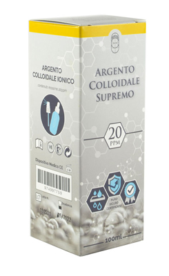 ARGENTO COLLOIDALE SUPREMO 20PPM 100 ML SPRAY + CONTAGOCCE - Luckyfarma.it